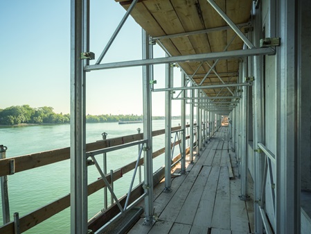 NOEprop im Einsatz beim Bau der Balkone für das Projekt Rheinkais 500
